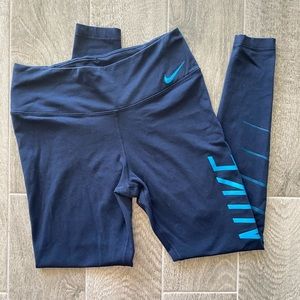 Nike Dri Fit 7/8 Length Workout Leggings
